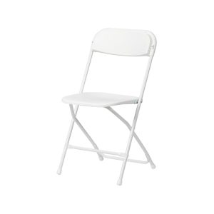 White Plastic Chair rental, event planning, party supplies, equipment rental, celebration, party rentals near me, professional setup