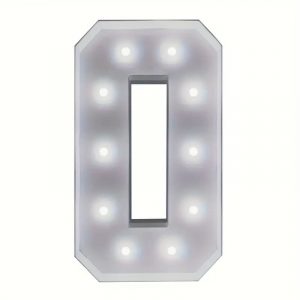 4FT Marquee Number 0,event planning, party supplies, equipment rental, celebration, party rentals near me, professional setup