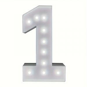 4FT Marquee Number 1, event planning, party supplies, equipment rental, celebration, party rentals near me, professional setup