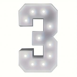 4FT Marquee Number 3, event planning, party supplies, equipment rental, celebration, party rentals near me, professional setup