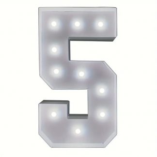 4FT Marquee Number 5, event planning, party supplies, equipment rental, celebration, party rentals near me, professional setup