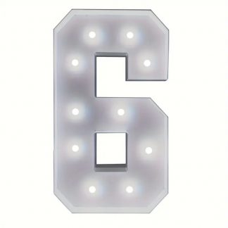 4FT Marquee Number 6, event planning, party supplies, equipment rental, celebration, party rentals near me, professional setup