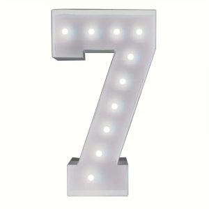 4FT Marquee Number 7, event planning, party supplies, equipment rental, celebration, party rentals near me, professional setup