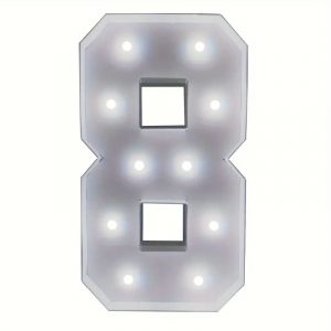 4FT Marquee Number 8,event planning, party supplies, equipment rental, celebration, party rentals near me, professional setup, illuminated numbers, giant numbers, birthday decor, anniversary numbers, graduation party, photo booth backdrop, custom event lighting