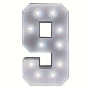 4FT Marquee Number 9,event planning, party supplies, equipment rental, celebration, party rentals near me, professional setup
